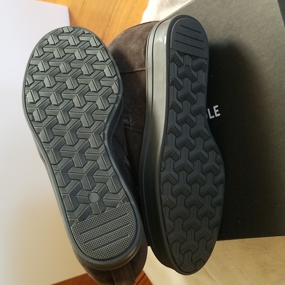 KENNETH COLE 'Bryant' Chocolate Suede Hidden Platform Sneaker - Size 8 - Picture 4 of 4